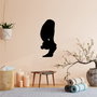 Wallity Yoga 26 Escultura de Pared de Metal Negra